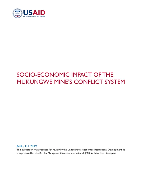 Socio-Economic Impact of the Mukungwe Mine’s Conflict System