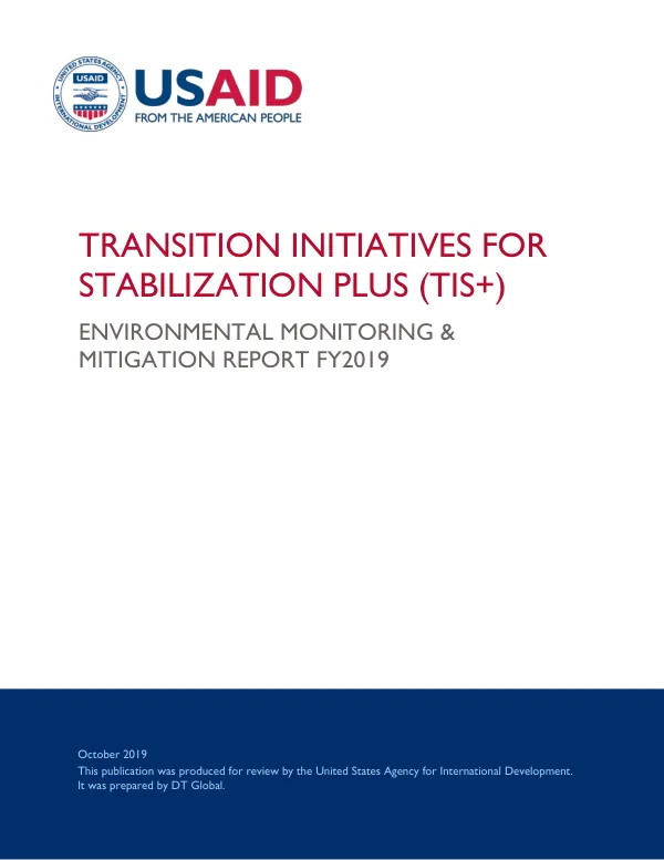 TIS+ Environmental Monitoring & Mitigation Report FY2019