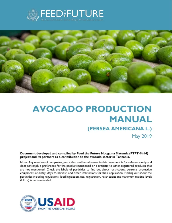 Avocado Production Manual (Persea Americana L.)