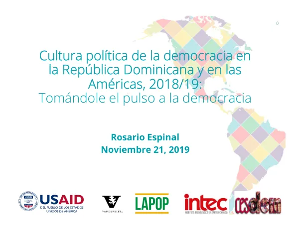 Cultura política de la democracia en la República Dominicana y en las Américas, 2018/19