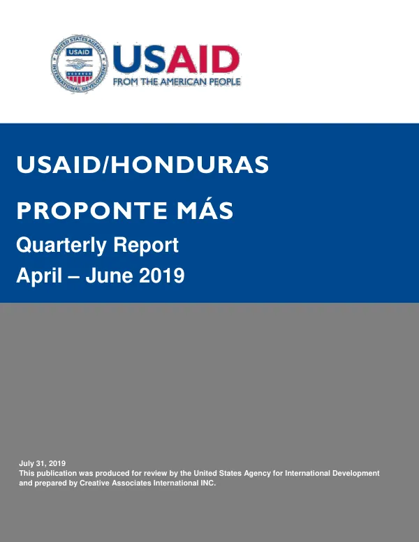Quarterly Report April – June 2019