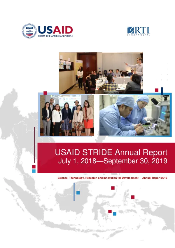 USAID STRIDE Annual Report 2019