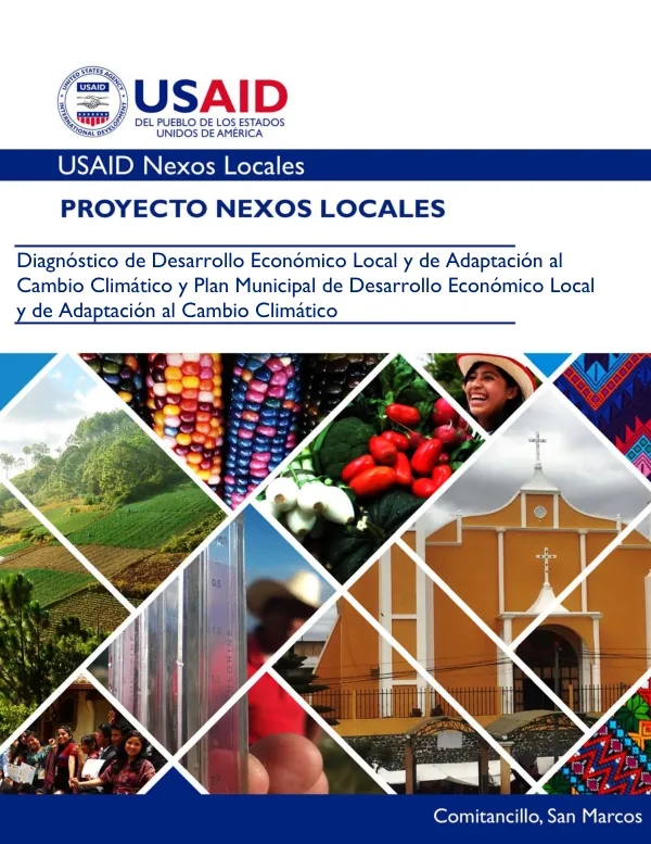 Diagnóstico de Desarrollo Económico Local y de Adaptación al Cambio Climático y Plan Municipal de Desarrollo Económico Local y de Adaptación al Cambio Climático