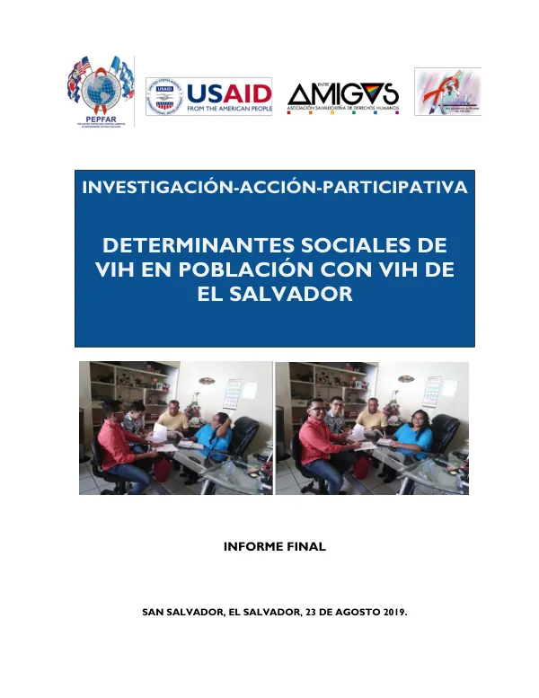 Determinantes Sociales de la Salud en Población con VIH de El Salvador