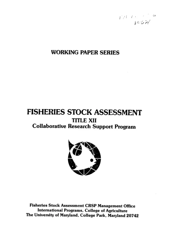 Environmental assessment of agro-processing facilities and fish port complex, General Santos City, South Cotabato Province, Philippines