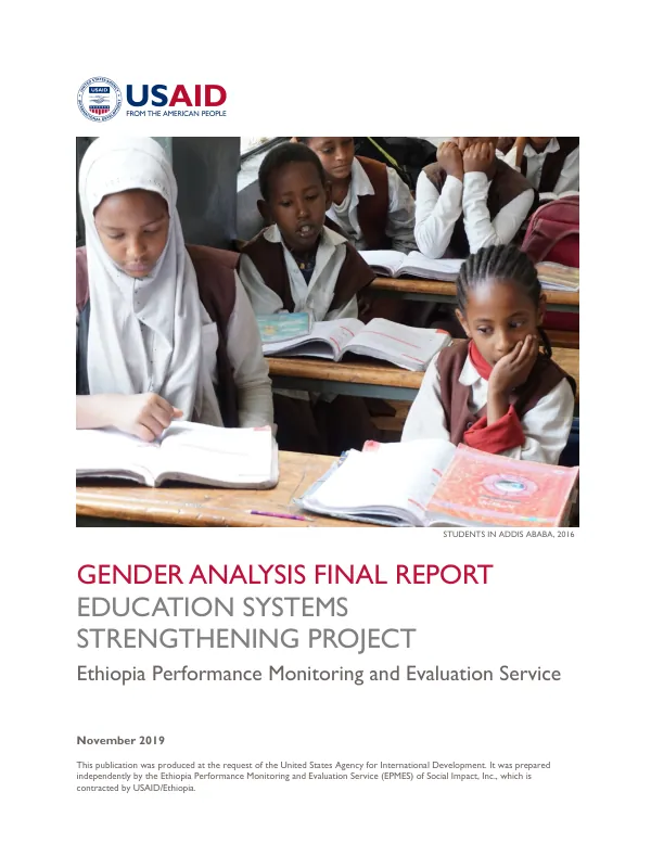Gender Analysis: Education Project