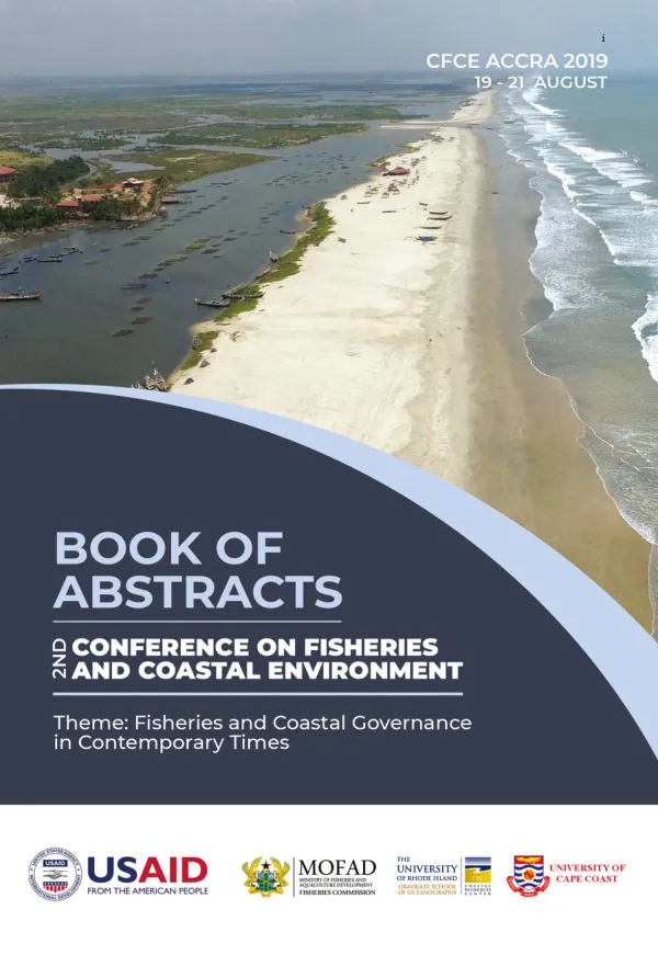 Conference on Fisheries and Coastal Environment, Accra, 2019, Book of Abstracts