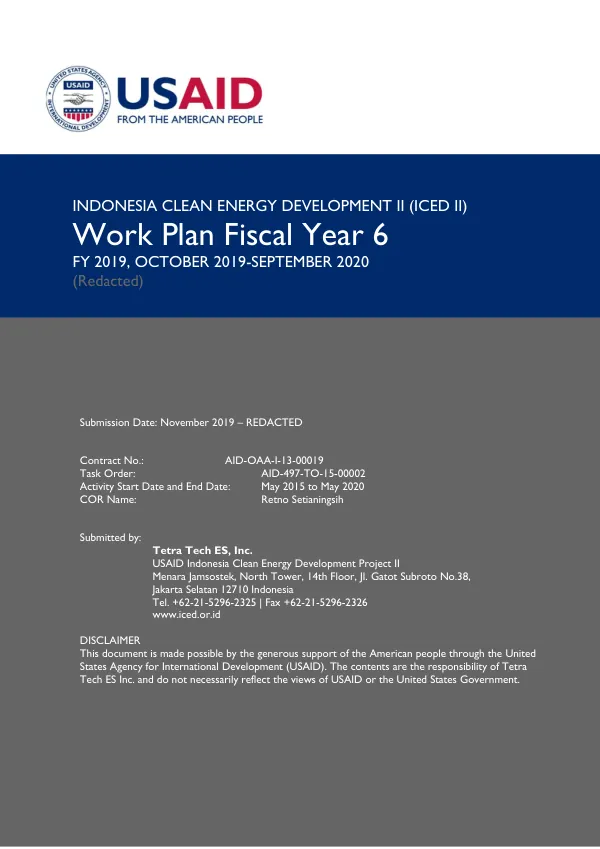 ICED2 Y6 Work Plan
