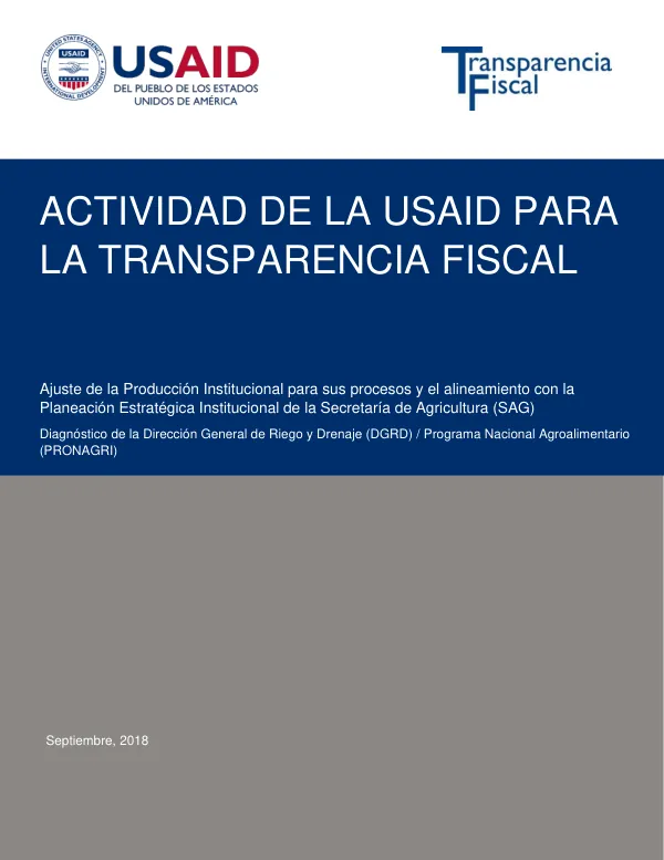 Ajuste de la Producción Institucional y sus Procesos para el Alineamiento con la Planificación Estratégica Institucional de la SAG