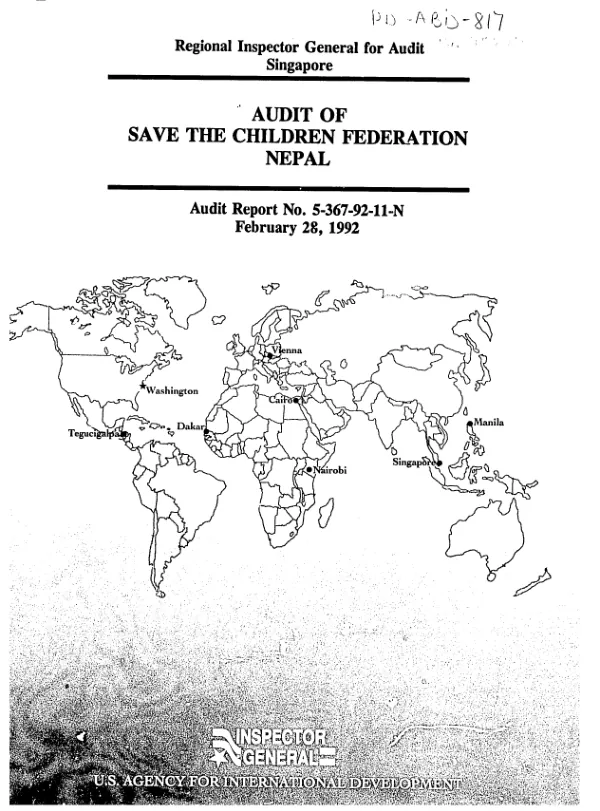 Audit of Save the Children Federation -- Nepal