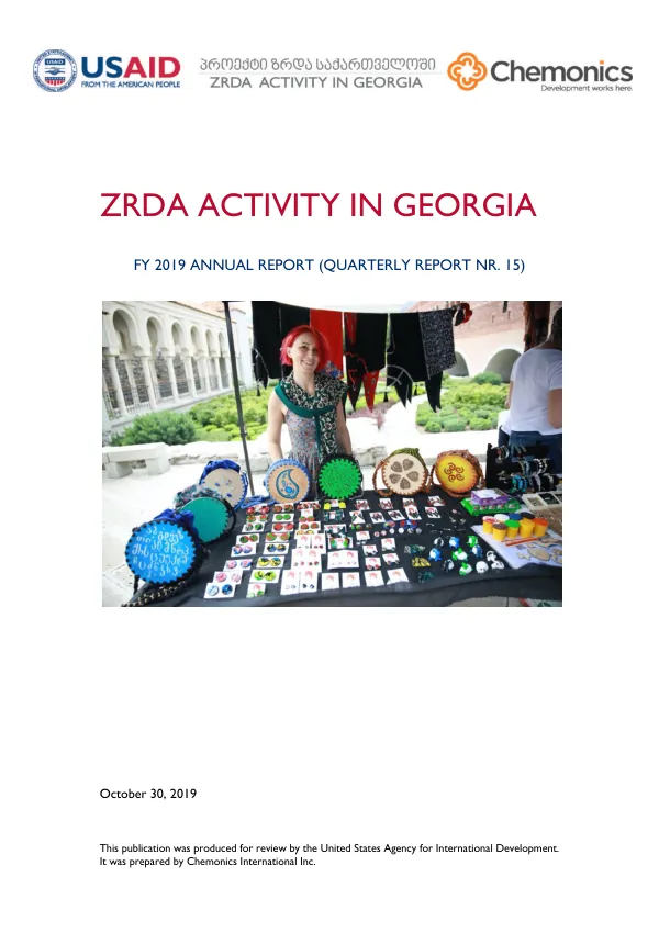 ZRDA FY 2019 ANNUAL REPORT