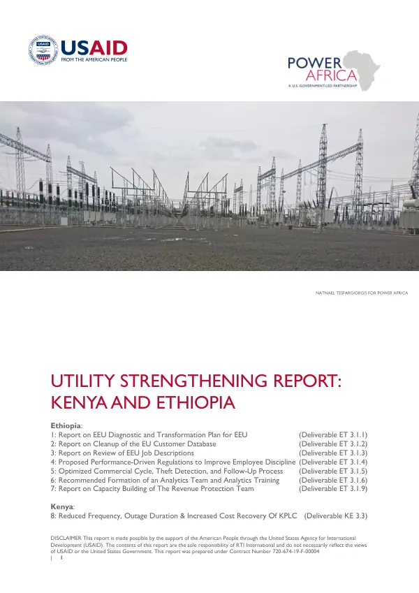 Utility Strengthening Report for Kenya and Ethiopia