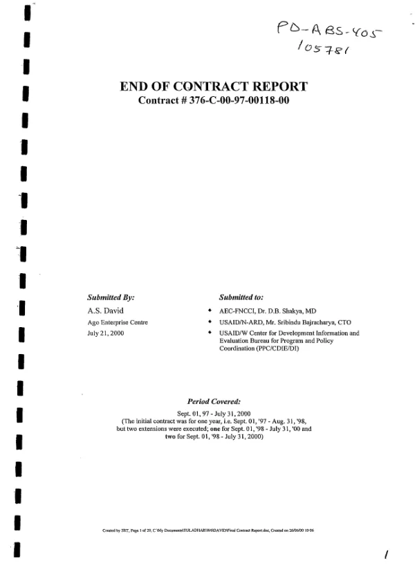 Final evaluation of AID grant nos. LAC-0591-G-SS-6065-00 and LAC-0591-G-SS-6066-00 to the Interamerican Institute of Human Rights