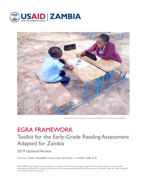 Toolkit for the Early-Grade Reading Assessment Adapted for Zambia