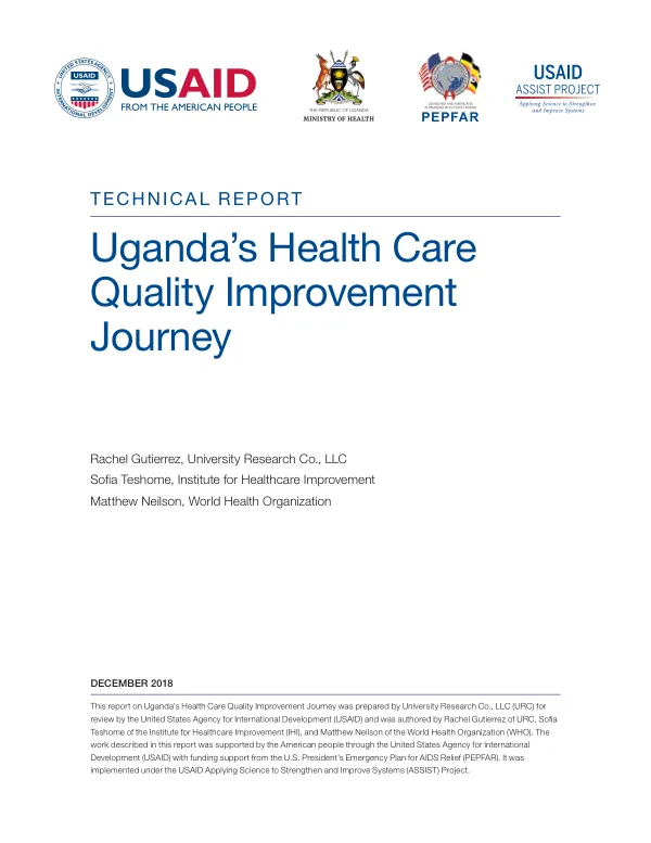 Uganda’s Health Care Quality Improvement Journey