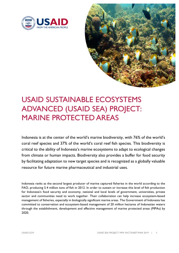 USAID SEA Project MPA Factsheet/MAR 2019