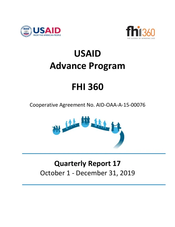Quarterly Report 17: October 1 - December 31, 2019