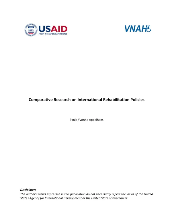 Comparative Research on International Rehabilitation Policies