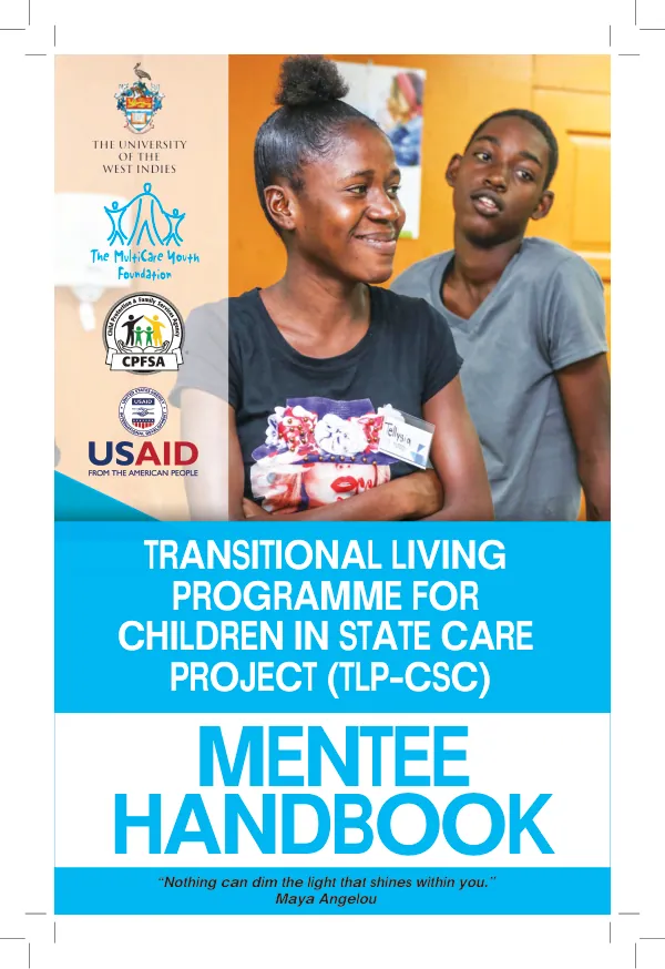 Transitional Living Programme for Children in State Care (TLP-CSC) Mentee Handbook