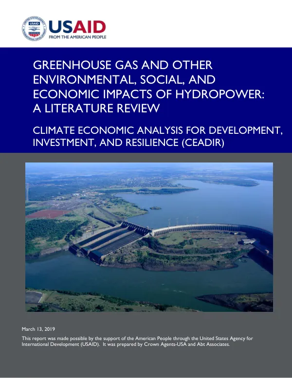 Greenhouse Gas and Other Environmental, Social, and Economic Impacts of Hydropower: A Literature Review