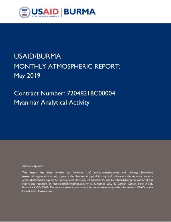 May 2019 Monthly Atmospheric Report
