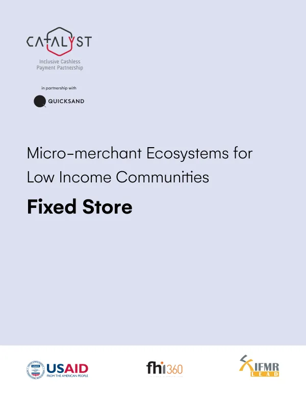 Micro-Merchant Ecosystems For Low Income Communities | Fixed Store