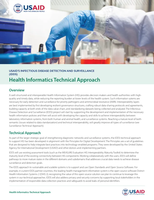 Health Informatics Technical Approach Fact Sheet