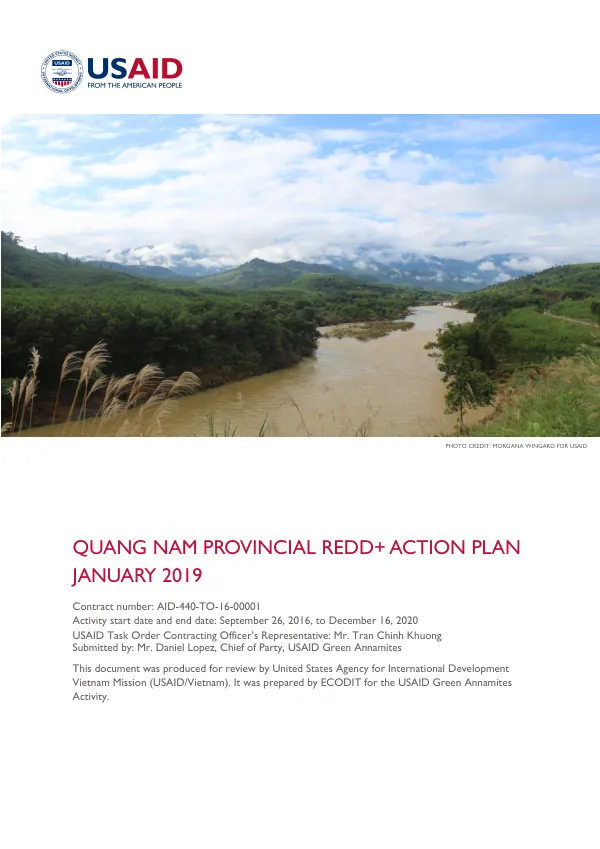 Quang Nam Provincial REDD+ Action Plan