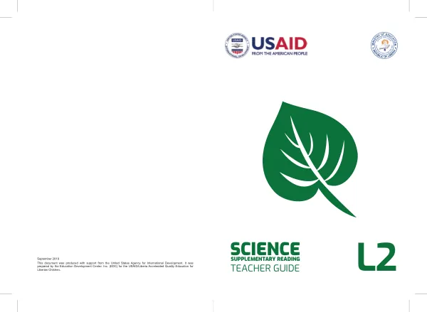Teacher Guide: Science, Level 2, Supplemental Reading Materials