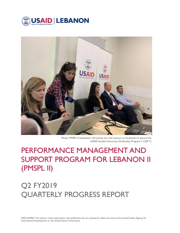 Quarterly Progress Report PMSPL II: Q2 FY19