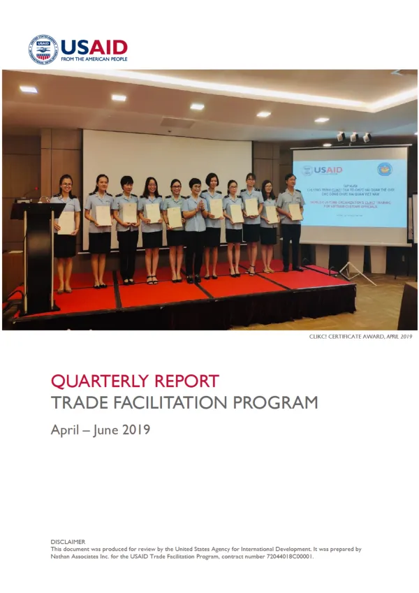 Quarterly Report April – June 2019