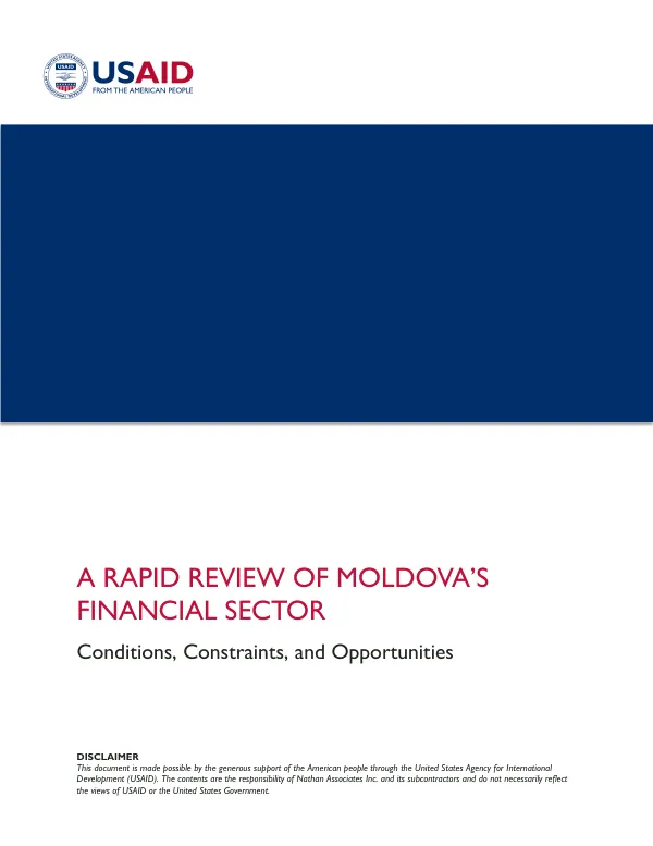 Financial Sector Rapid Review: Moldova