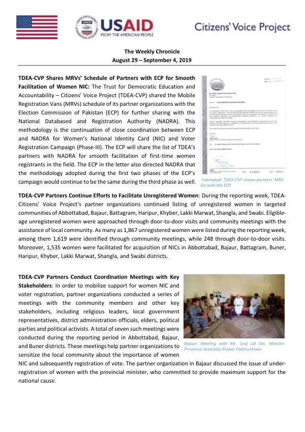 The Weekly Chronicle August 29 – September 4, 2019