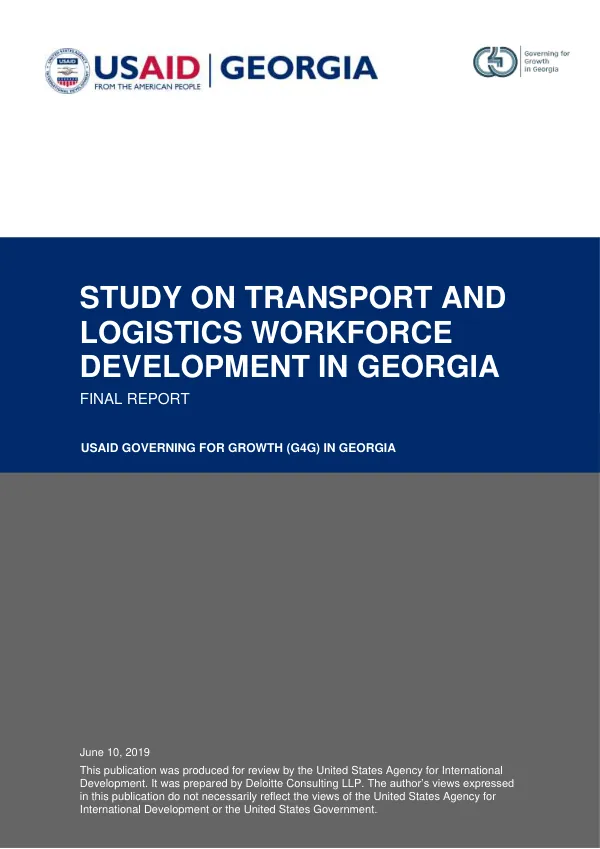 Study on Transport and Logistics Workforce Development in Georgia