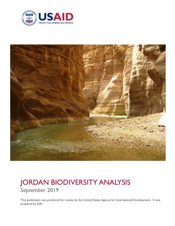 Jordan Biodiversity Analysis
