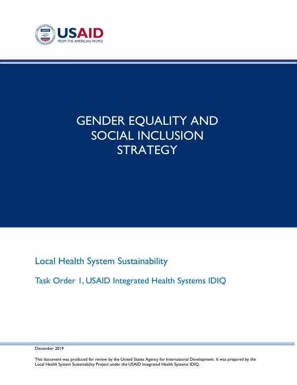 Gender Equality and Social Inclusion Strategy