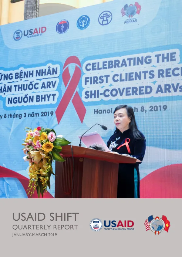 USAID SHIFT Y3 Q2 Quarterly Progress Report