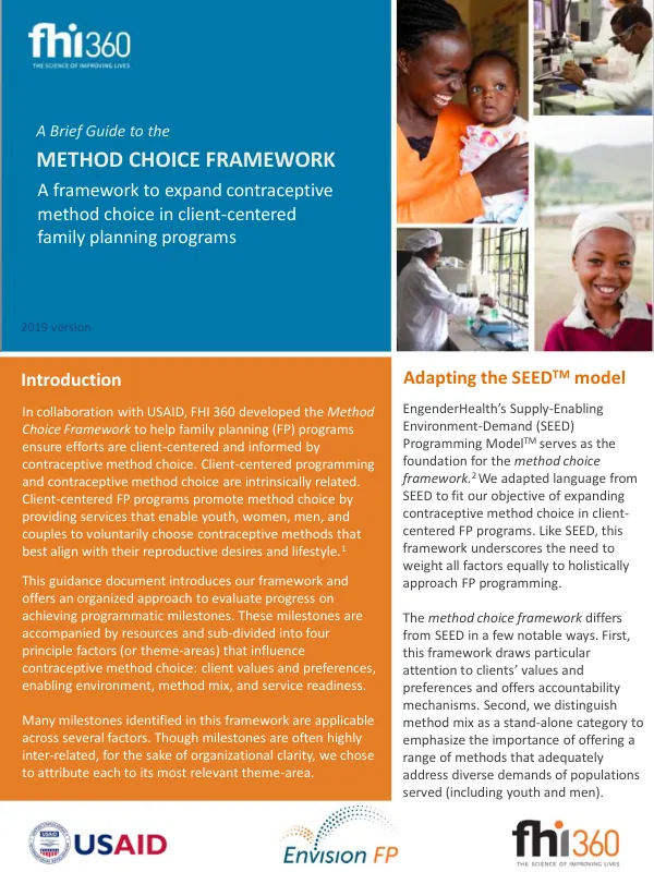 A Brief Guide to the Method Choice Framework