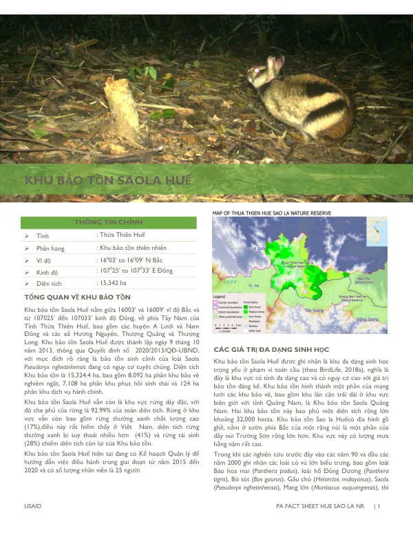 PA FACT SHEET HUE SAO LA NR