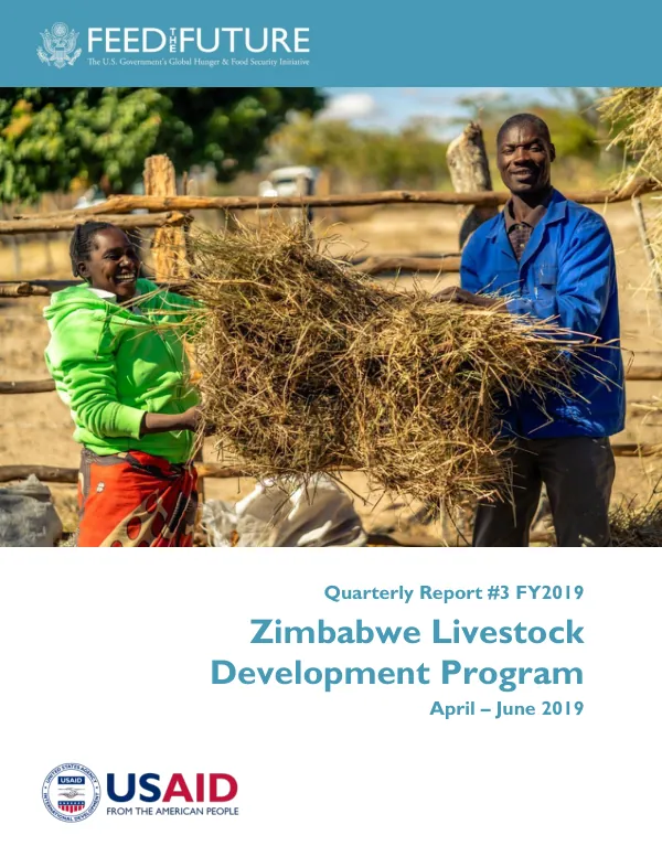 Quarterly Report #3 FY2019: Feed the Future Zimbabwe Livestock Development Program