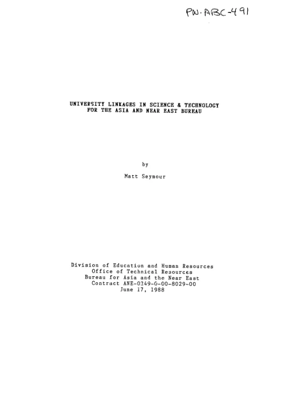 Evaluation of the Caribbean and Latin American scholarship program in Bolivia