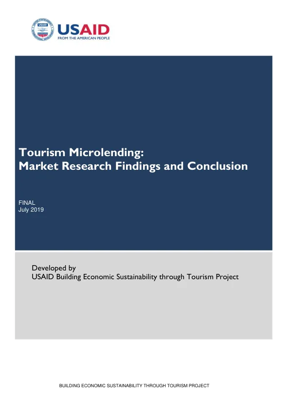 Building Economic Sustainability through Tourism Project