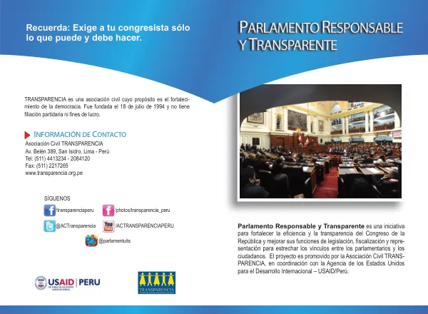 Parlamento Responsable y Transparente