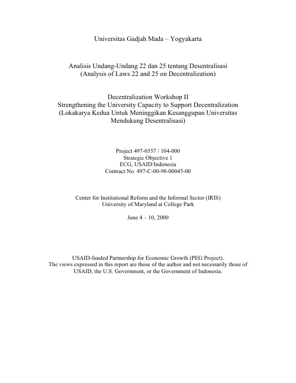 Position paper on the past achievements, current status and future prospects of the Special Development Unit, Planning and Development Department, GONWFP [Government of the North West Frontier Province] : an immediate - and long - horizon plan