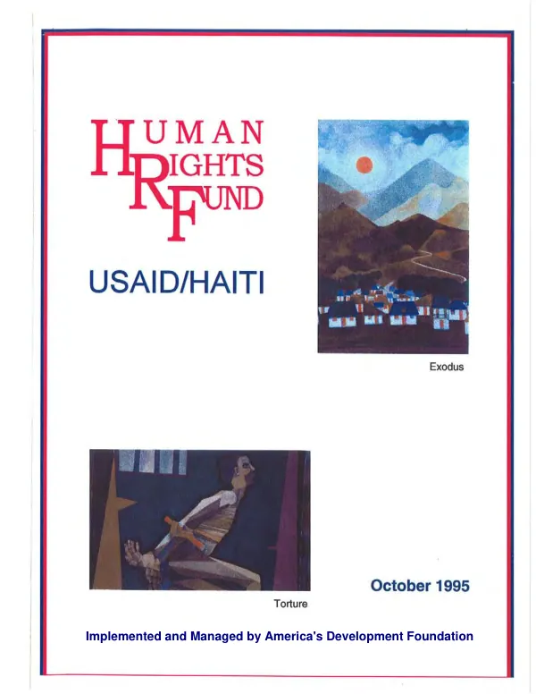 Human Rights Fund, USAID/Haiti