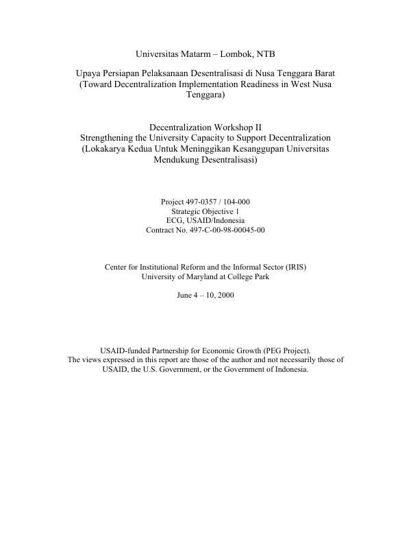 Socio-economic survey in the Province of Nampula : cotton in the smallholder economy