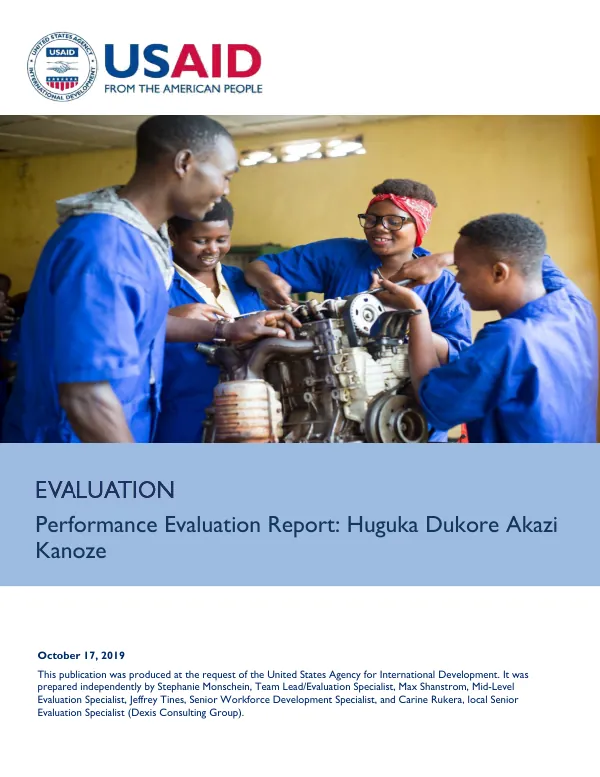Huguka dukore akazi kanoze performance evaluation