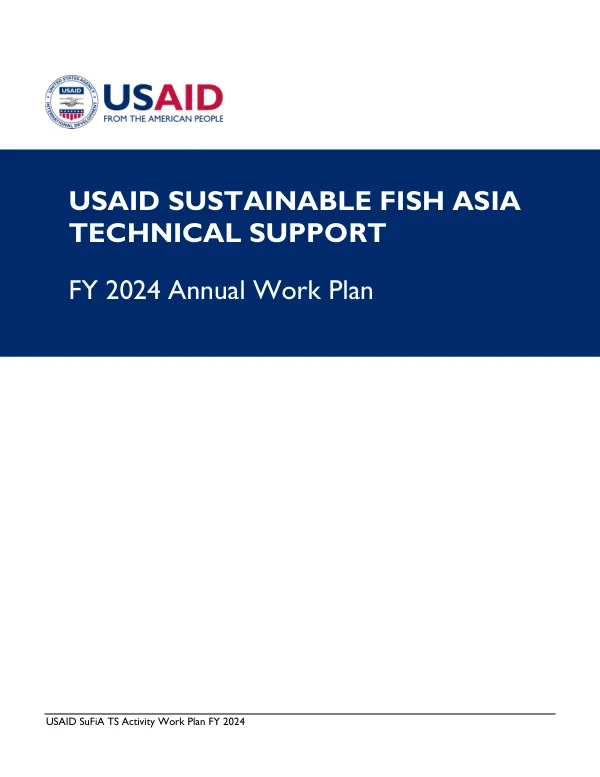 USAID SuFiA TS Activity Work Plan FY 2024