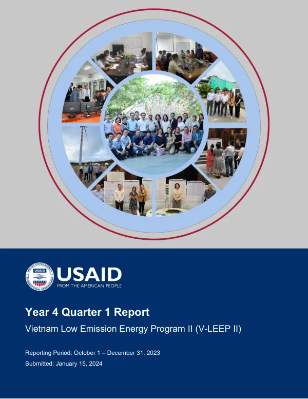 Year 4 Quarter 1 Report: Vietnam Low Emission Energy Program II (V-LEEP II)