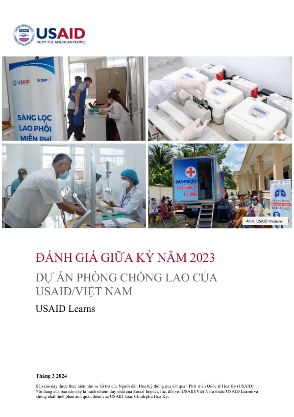 ĐÁNH GIÁ GIỮA KỲ NĂM 2023: DỰ ÁN PHÒNG CHỐNG LAO CỦA USAID/VIỆT NAM